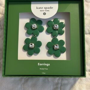 Kate Spade Emerald Floral Earrings
